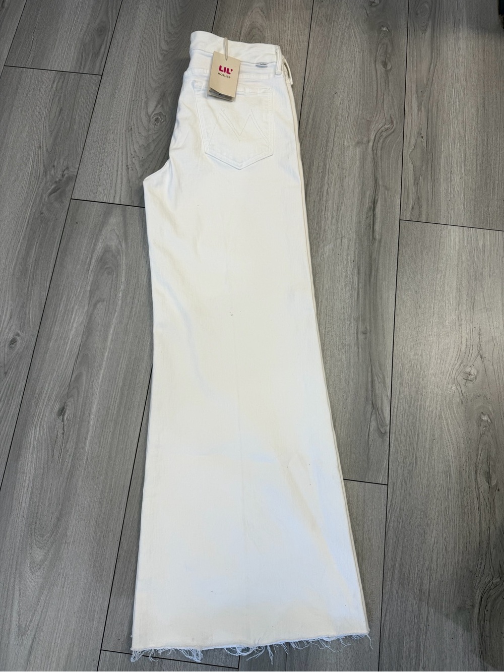 Mother Loves LIL White Wide-Leg Women's Jeans - Picture 2 of 7
